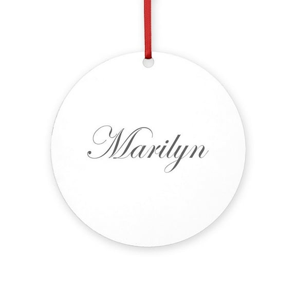 CafePress - Marilyn Edw Gray 170 -  Round Wood Ornament 4"