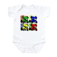 thumbnail image 1 of CafePress - Marilyn Sprints Primary Infant Bodysuit - Baby Light Bodysuit, Size Newborn - 24 Months, 1 of 4
