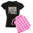 thumbnail image 1 of CafePress - Marine Life Of Monterey Bay Women's Dark Pajamas - Women's Short Sleeve Print T-Shirt and Pants Dark Cotton Pajama Set, 1 of 7