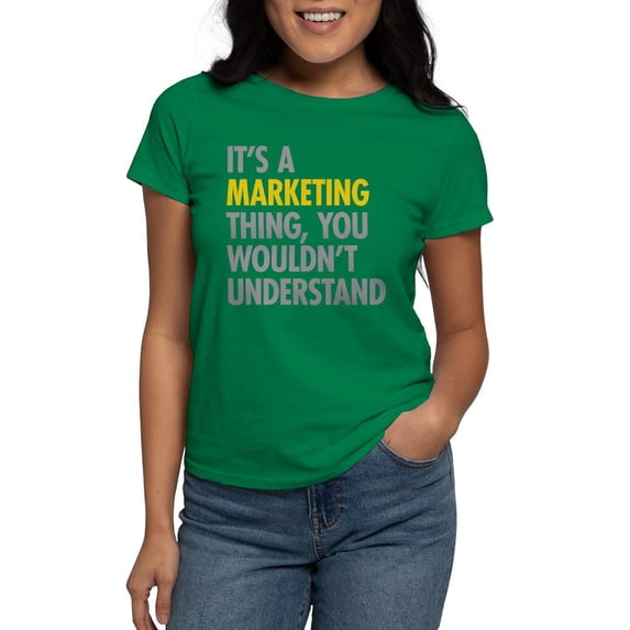 CafePress - Marketing Thing Women's Dark T Shirt - Women's Traditional Fit Dark T-Shirt