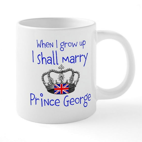 CafePress - Marry Prince George - 20 Oz White Ceramic Mega Mug