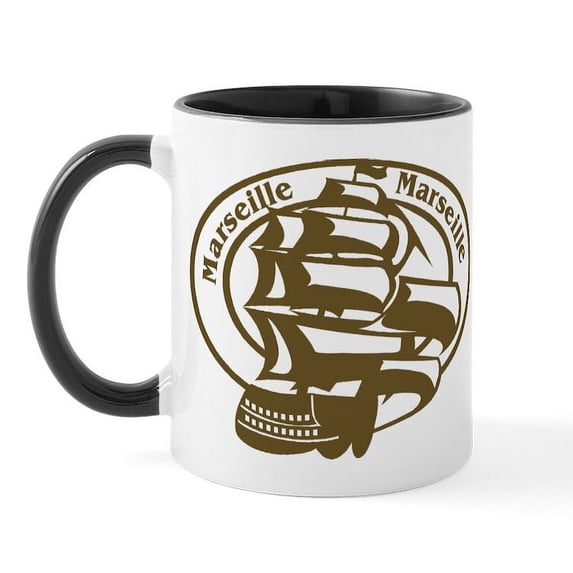 CafePress - Marseille Mug - 11 oz Ceramic Mug - Novelty Coffee Tea Cup