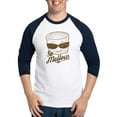 thumbnail image 1 of CafePress - Marsh Mellow Baseball Jersey - Cotton Baseball Jersey, 3/4 Raglan Sleeve Shirt, 1 of 4