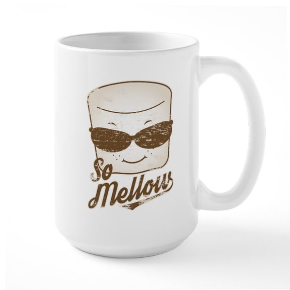 CafePress - Marsh Mellow Large Mug - 15 oz Ceramic Large White Novelty Mug