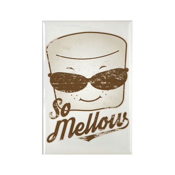 CafePress - Marsh Mellow - Rectangle Magnet, 2"x3" Refrigerator Magnet