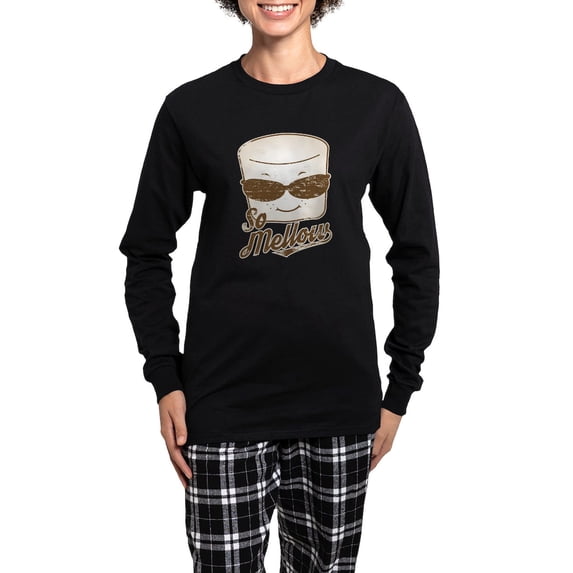 CafePress - Marsh Mellow - Women's Long Sleeve Dark Pajamas