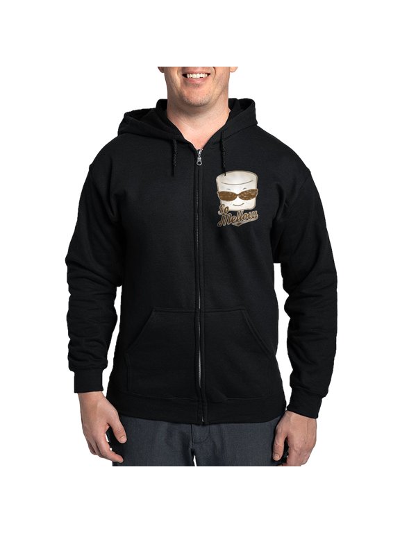 - Marsh Mellow Zip Hoodie (Dark) - Zip Hoodie, Classic Hooded Sweatshirt with Metal Zipper