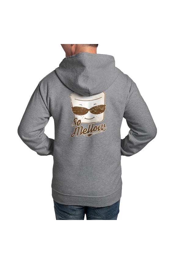 - Marsh Mellow Zip Hoodie - Zip Hoodie, Classic Hooded Sweatshirt with Metal Zipper