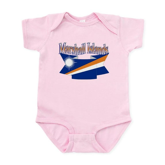 CafePress - Marshall Islands Flag Ribbon Infant Bodysuit - Baby Light Bodysuit, Size Newborn - 24 Months