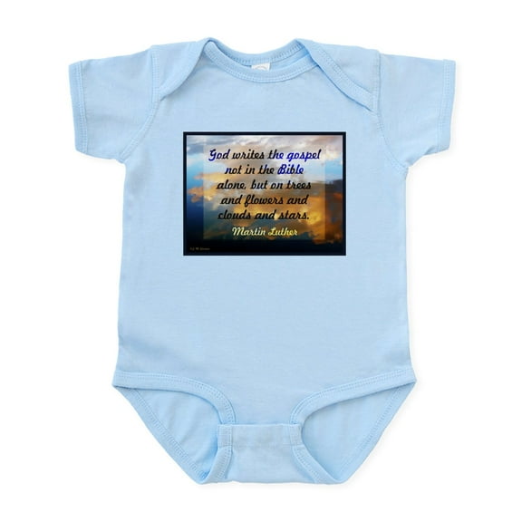 CafePress - Martin Luther On Nature Body Suit - Baby Light Bodysuit, Size Newborn - 24 Months