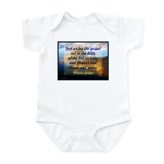 CafePress - Martin Luther On Nature Body Suit - Baby Light Bodysuit, Size Newborn - 24 Months