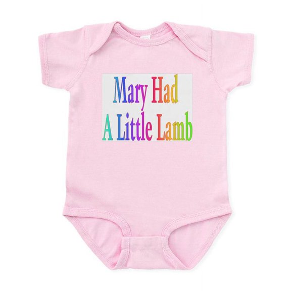 CafePress - Mary Had A Little Lamb Infant Bodysuit - Baby Light Bodysuit, Size Newborn - 24 Months