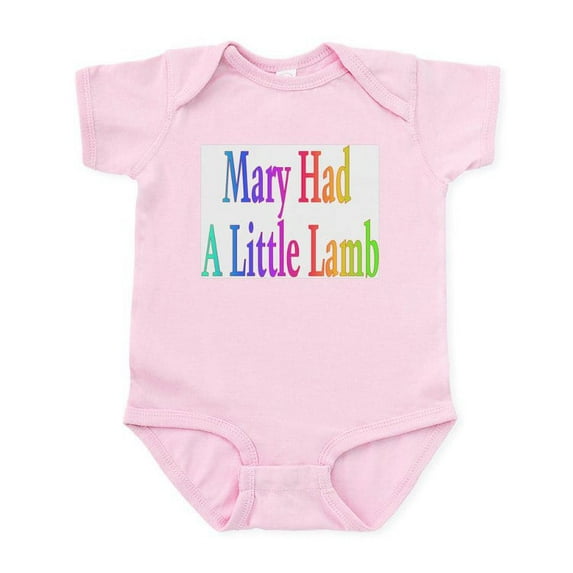 CafePress - Mary Had A Little Lamb Infant Bodysuit - Baby Light Bodysuit, Size Newborn - 24 Months