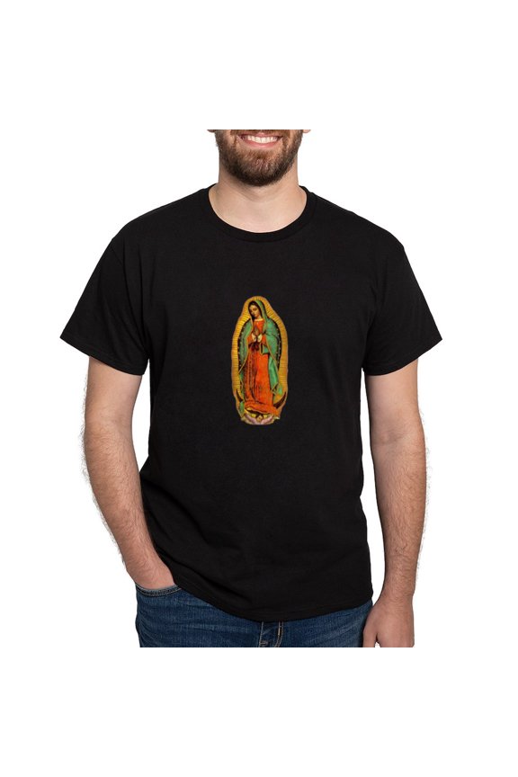 - Mary Virgin Of Guadalupe Dark T Shirt - Men's Classic Graphic Cotton T-Shirt