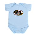 thumbnail image 1 of CafePress - Maryland MD Oval (W/Flag) Infant Bodysuit - Baby Light Bodysuit, Size Newborn - 24 Months, 1 of 4