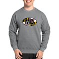 thumbnail image 1 of CafePress - Maryland MD Oval (W/Flag) Sweatshirt - Crew Neck Sweatshirt, 1 of 5