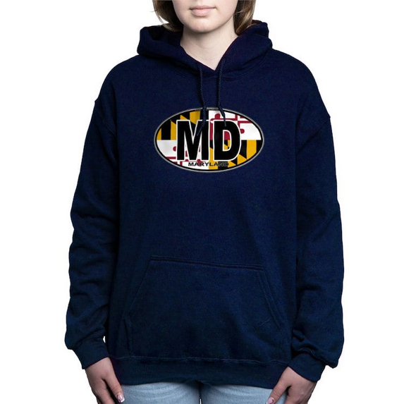 CafePress - Maryland MD Oval (W/Flag) Sweatshirt - Pullover Hoodie, Classic & Comfortable Hooded Sweatshirt