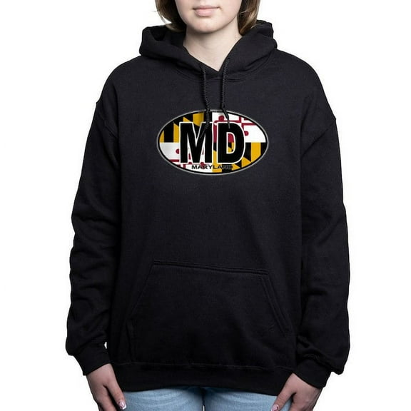 CafePress - Maryland MD Oval (W/Flag) Sweatshirt - Pullover Hoodie, Classic & Comfortable Hooded Sweatshirt