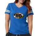thumbnail image 1 of CafePress - Maryland MD Oval (W/Flag) T Shirt - Womens Football Shirt, 1 of 4