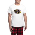 thumbnail image 1 of CafePress - Maryland Oval Md Flag Pajamas - Men's Light Loose Fit Cotton Pajama Set, 1 of 7