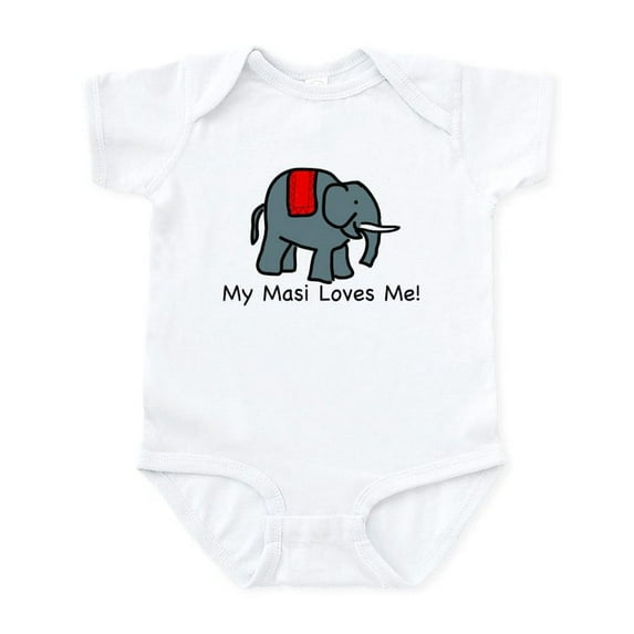 CafePress - Masi Loves Me Infant Creeper - Baby Light Bodysuit, Size Newborn - 24 Months