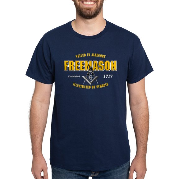 CafePress - Masonic Collegiate T Shirt - Men's Classic Graphic Cotton T-Shirt
