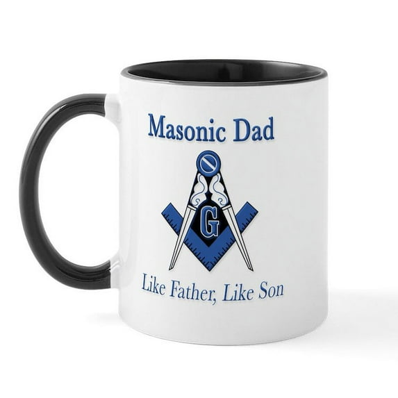 CafePress - Masonic Dads Mug - 11 oz Ceramic Mug - Novelty Coffee Tea Cup