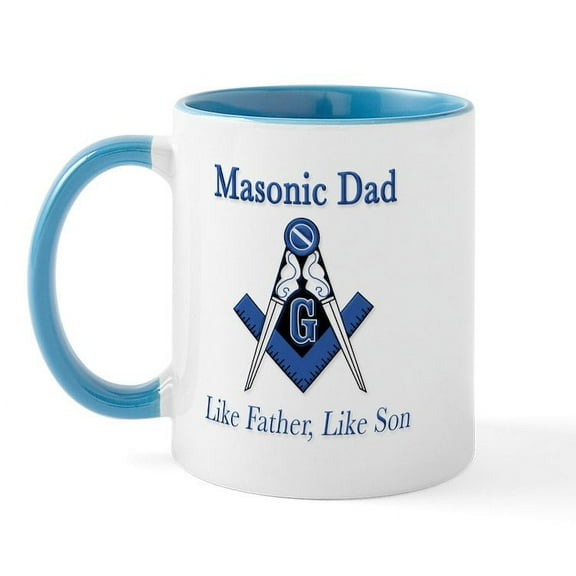 CafePress - Masonic Dads Mug - 11 oz Ceramic Mug - Novelty Coffee Tea Cup
