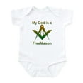 thumbnail image 1 of CafePress - Masonic My Dad Is A Freemason Infant Creeper - Baby Light Bodysuit, Size Newborn - 24 Months, 1 of 4
