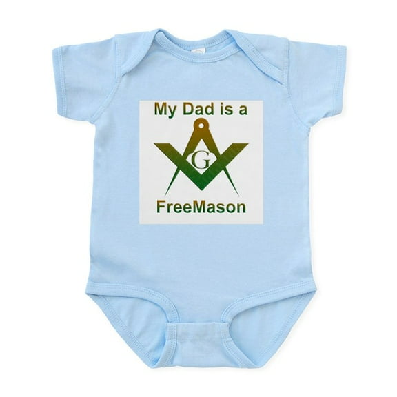CafePress - Masonic My Dad Is A Freemason Infant Creeper - Baby Light Bodysuit, Size Newborn - 24 Months
