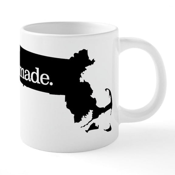 CafePress - Massachusetts Made - 20 Oz White Ceramic Mega Mug