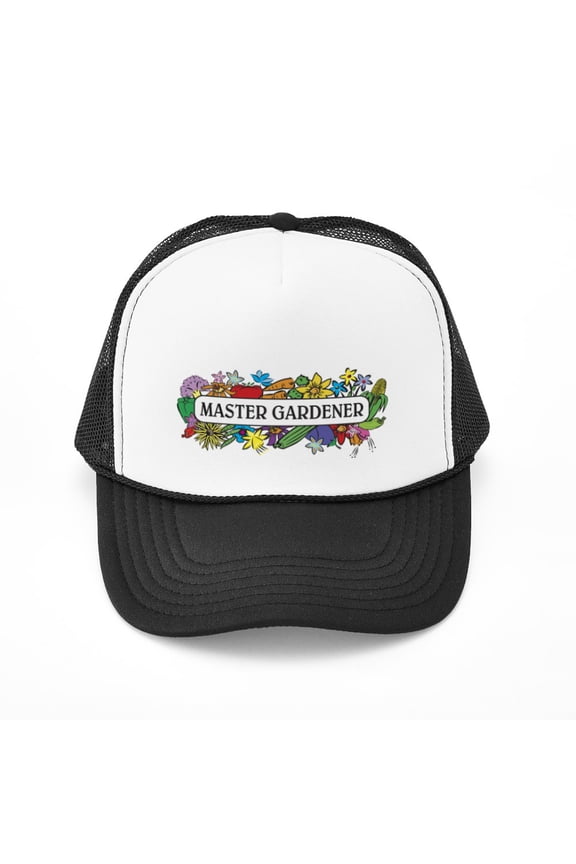 - Master Gardener - Adjustable Unisex Printed Trucker Hat with Mesh Back