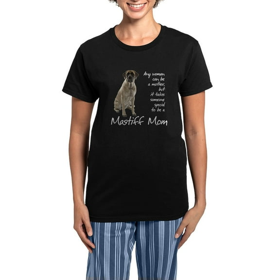 CafePress - Mastiff Mom Women's Dark Pajamas - Women's Short Sleeve Print T-Shirt and Pants Dark Cotton Pajama Set