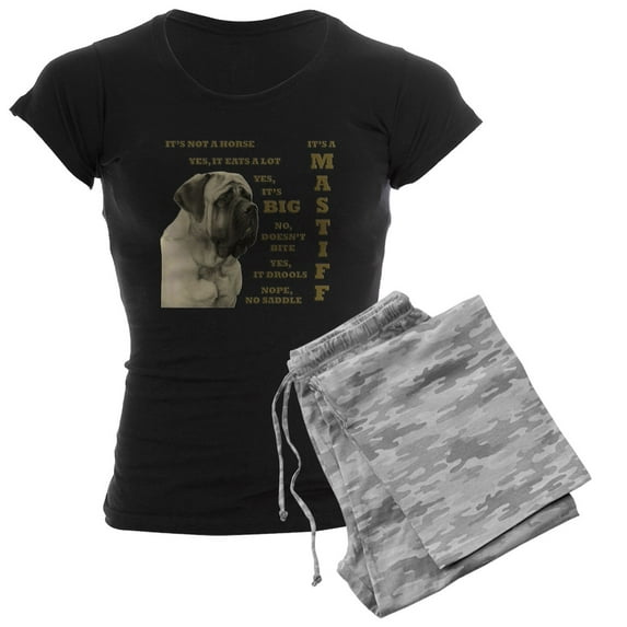 CafePress - Mastiffenglish - Women's Dark Pajamas