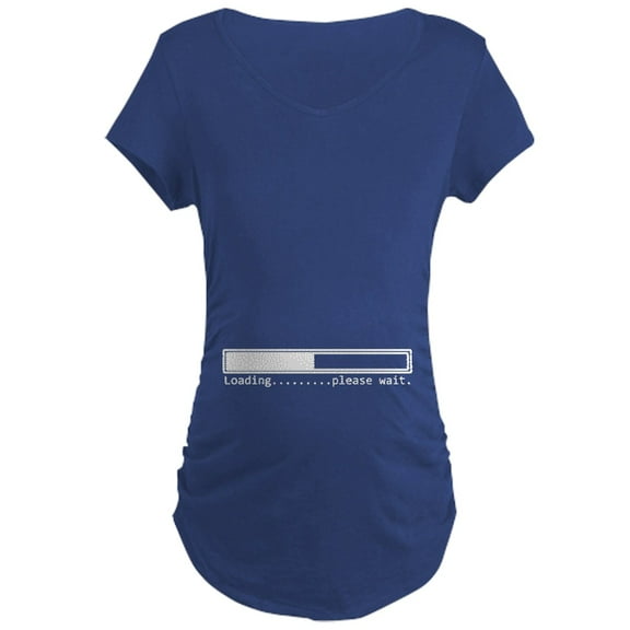 CafePress - Maternity Loading Screen - Maternity Dark T-Shirt