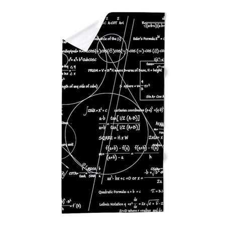 CafePress - Math Bits - Large Beach Towel, Soft 30"x60" Towel with Unique Design