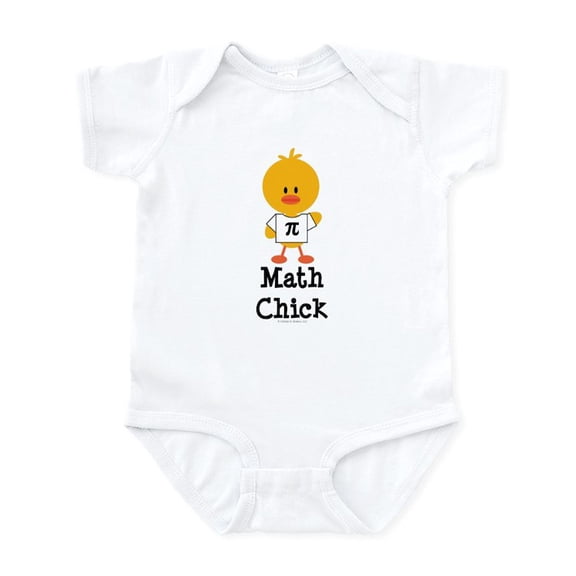 CafePress - Math Chick Infant Bodysuit - Baby Light Bodysuit, Size Newborn - 24 Months