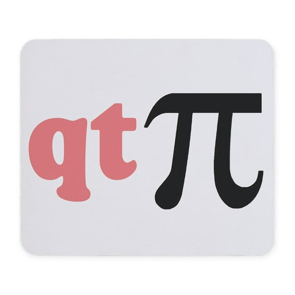 CafePress - Math Humor QT Pi Mousepad - Non-slip Rubber Mousepad, Gaming Mouse Pad