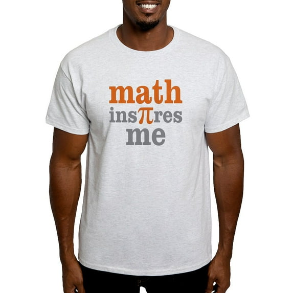 CafePress - Math Inspires Me Light T Shirt - Light T-Shirt - CP