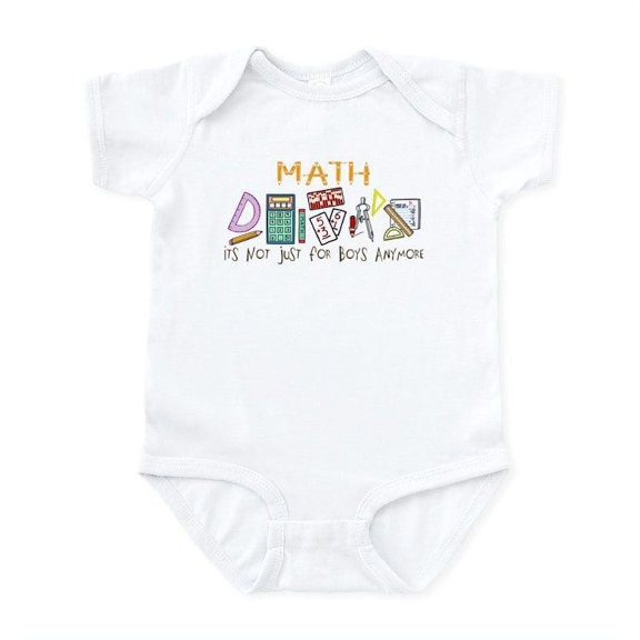 CafePress - Math: It's Not Just For Boys Anymore Infant Bodysu - Baby Light Bodysuit, Size Newborn - 24 Months