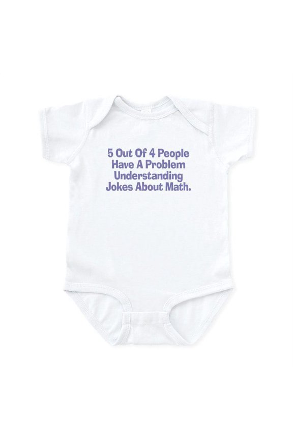 - Math Jokes Infant Bodysuit - Baby Light Bodysuit, Size Newborn - 24 Months