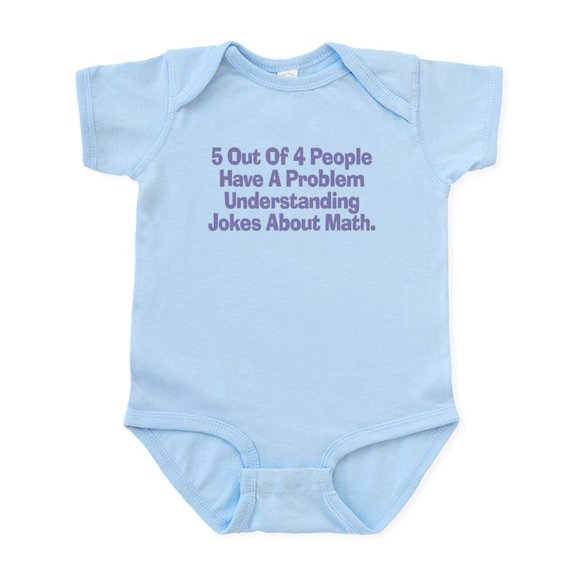 CafePress - Math Jokes Infant Bodysuit - Baby Light Bodysuit, Size Newborn - 24 Months