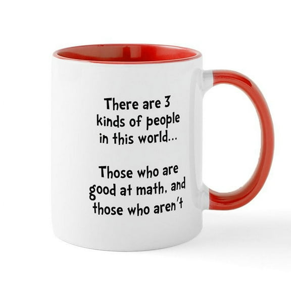 CafePress - Math People Black Ceramic Mug - 11 oz Ceramic Mug - Novelty Coffee Tea Cup