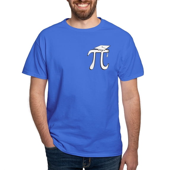 CafePress - Math Pi Graduate Dark T Shirt - Men's Classic Graphic Cotton T-Shirt
