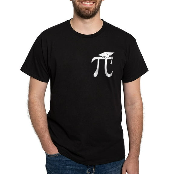 CafePress - Math Pi Graduate Dark T Shirt - Men's Classic Graphic Cotton T-Shirt