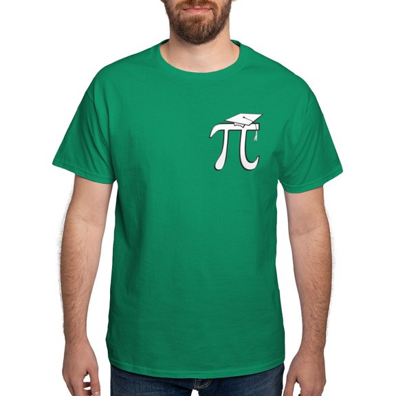 CafePress - Math Pi Graduate Dark T Shirt - Men's Classic Graphic Cotton T-Shirt