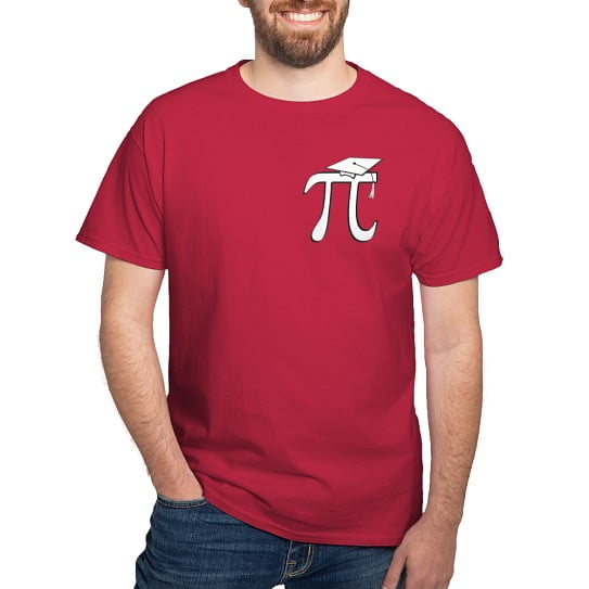 CafePress - Math Pi Graduate Dark T Shirt - Men's Classic Cotton T-Shirts
