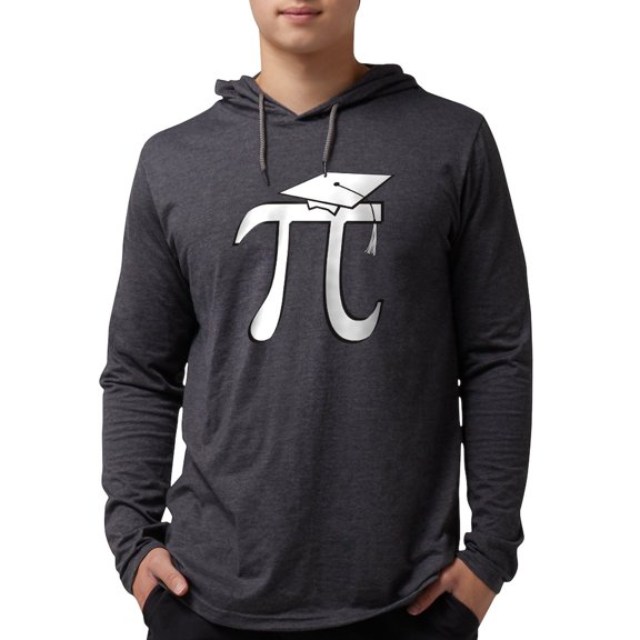 CafePress - Math Pi Graduate Long Sleeve T Shirt - Mens Hooded Shirt