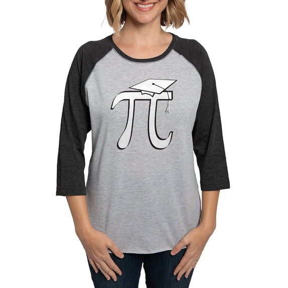 CafePress - Math Pi Graduate Long Sleeve T Shirt - Womens Baseball Tee