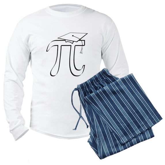 CafePress - Math Pi Graduate - Men's Long Sleeve Light Pajama Set